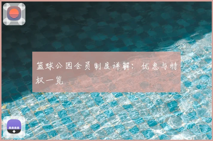 篮球公园会员制度详解：优惠与特权一览